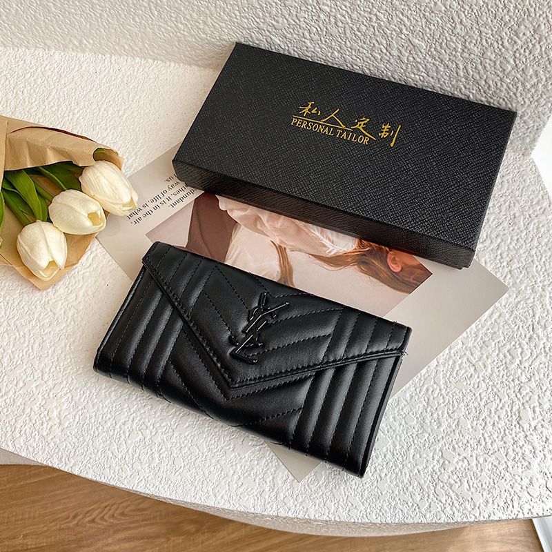 Vertical Quilted Clutch Wallet - product view 5