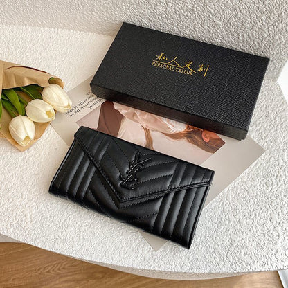 Vertical Quilted Clutch Wallet - product view 5