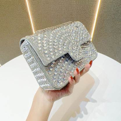Pearl & Rhinestone Flap Evening Bag
