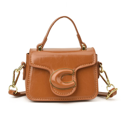 Girls' Mini Square Top-Handle Crossbody Bag