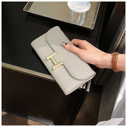 Pebble-Texture Flap Wallet - product view 5
