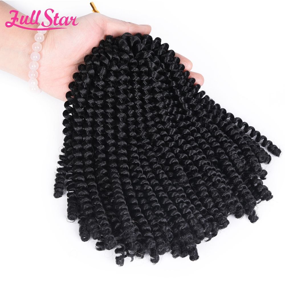 Spring Twist Crochet Hair, 8 Inch - product view 2