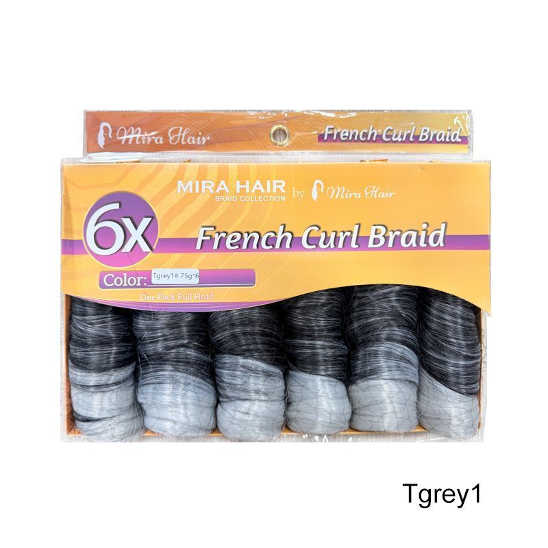 6X French Spiral Curl Crochet Hair - product view 17
