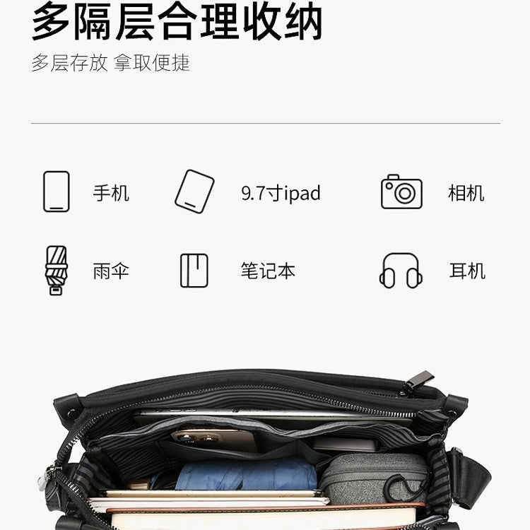 Men's Large-Capacity Oxford Messenger Bag