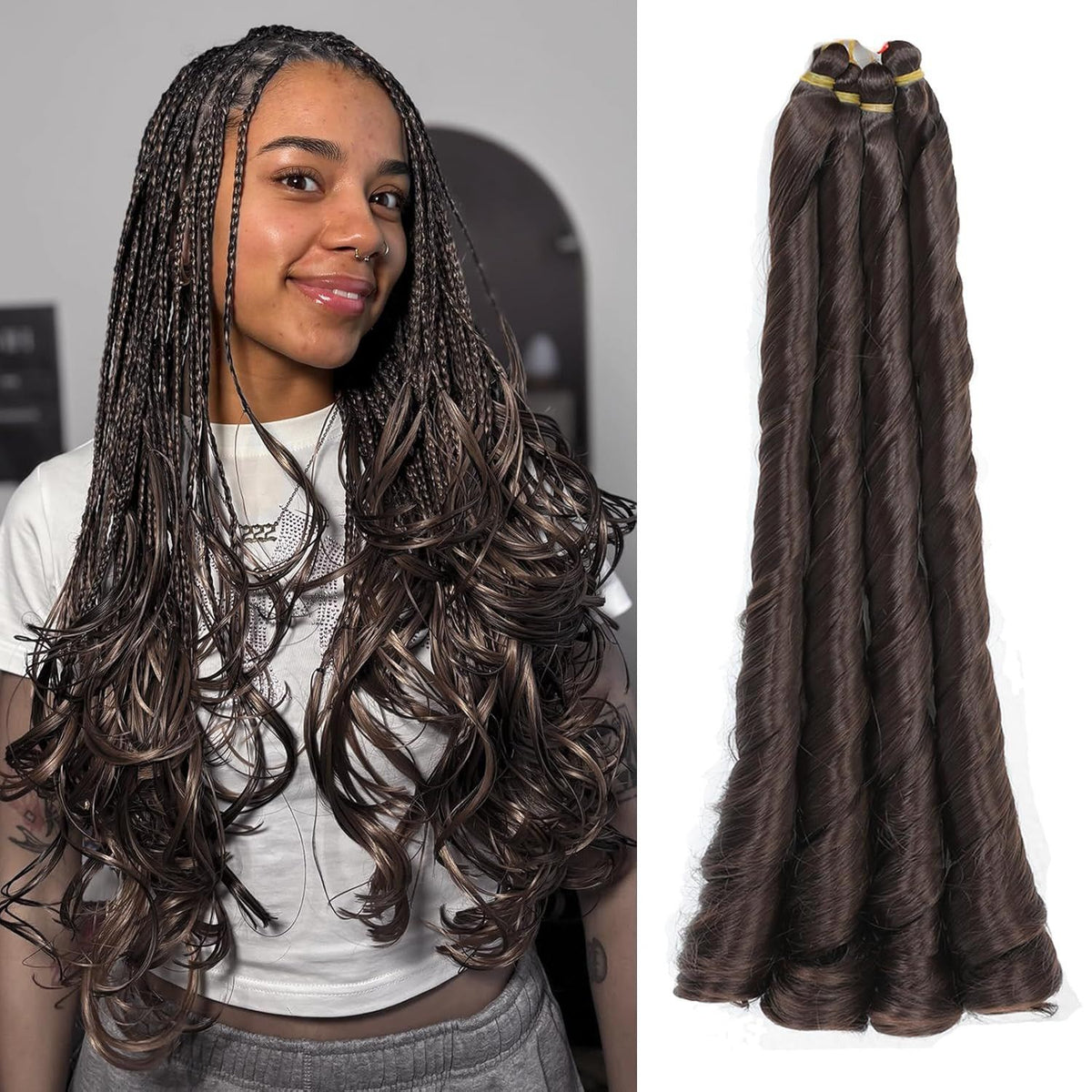 French Curl Braiding Hair, 24 Inch - product view 1