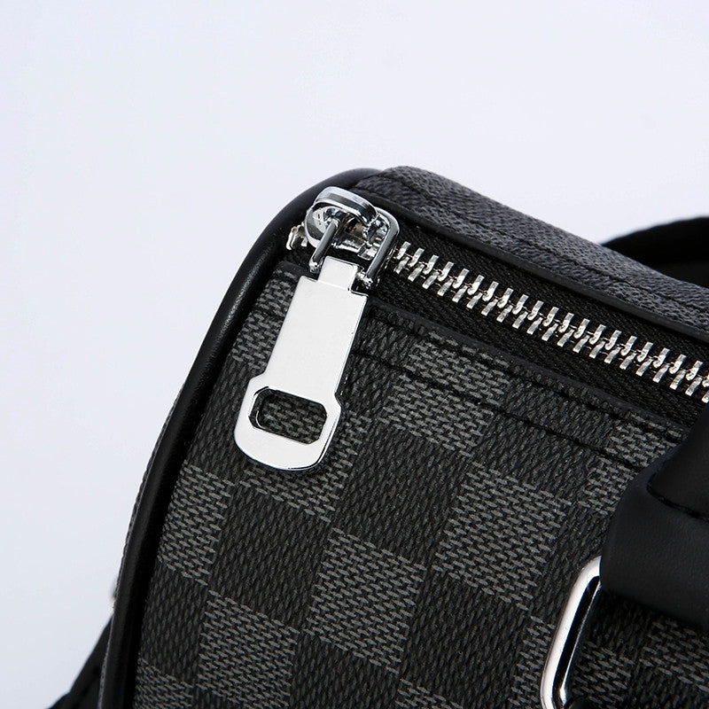 Unisex Plaid Pillow Handbag