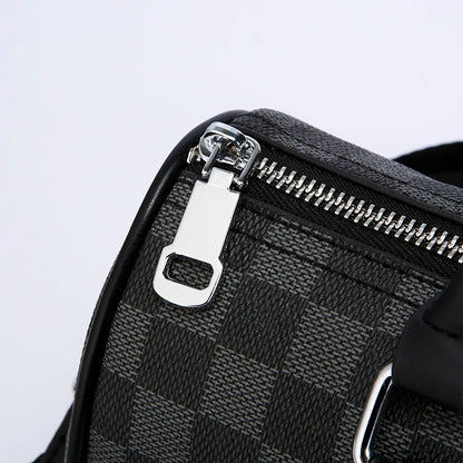 Unisex Plaid Pillow Handbag