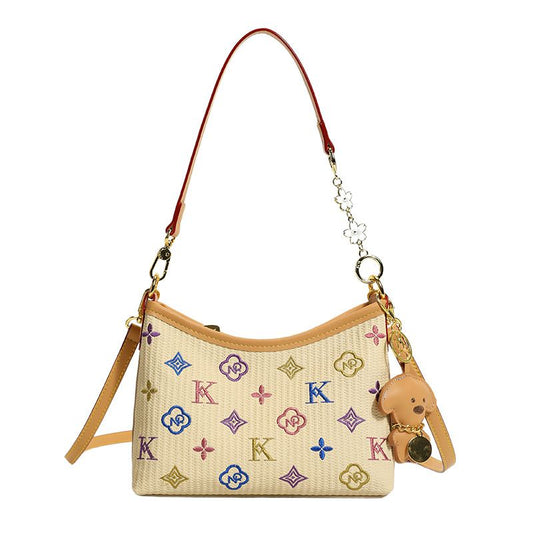 Retro Colorblock Commuter Underarm Bag