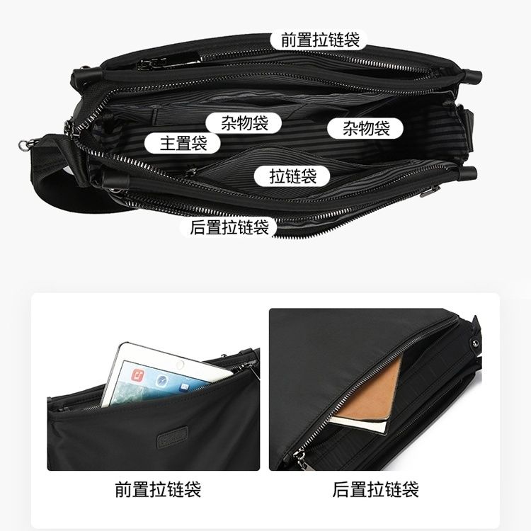 Men's Large-Capacity Oxford Messenger Bag