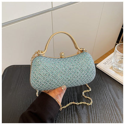 Large-Capacity Rhinestone Evening Handbag