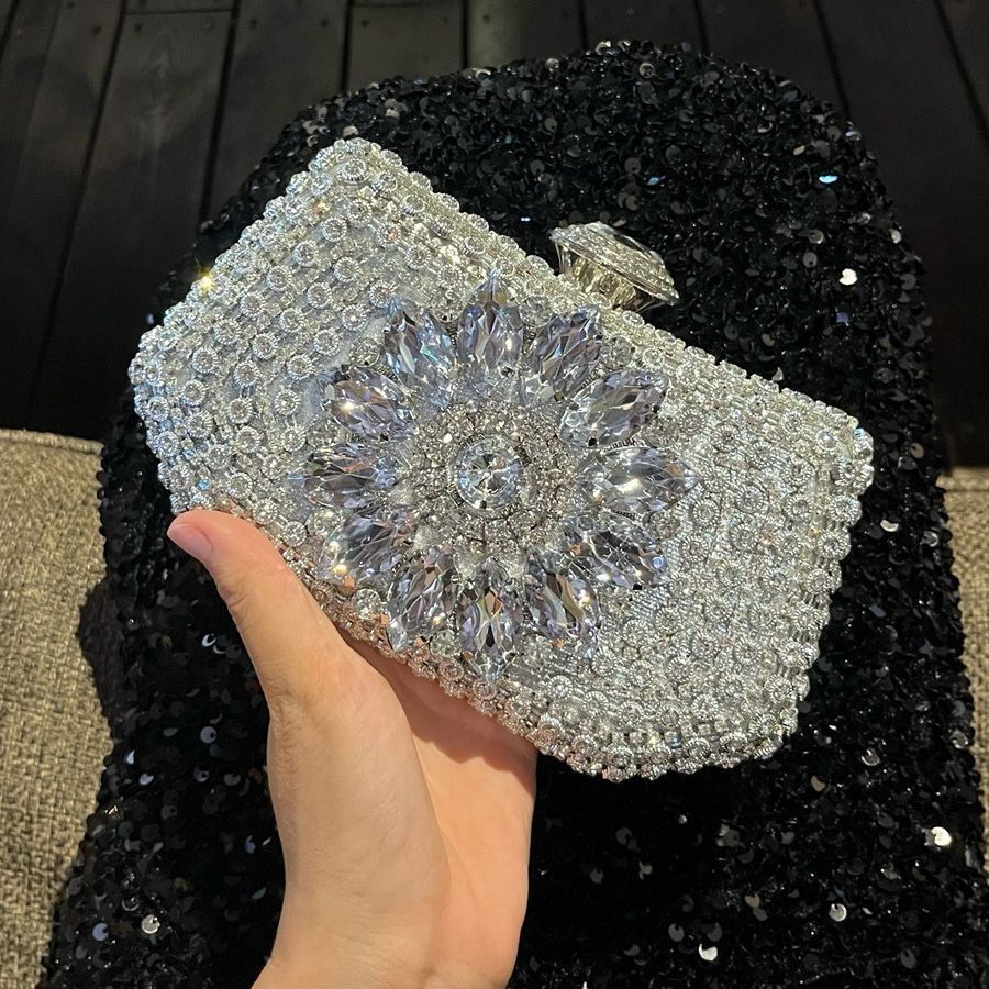 Floral Crystal Evening Clutch