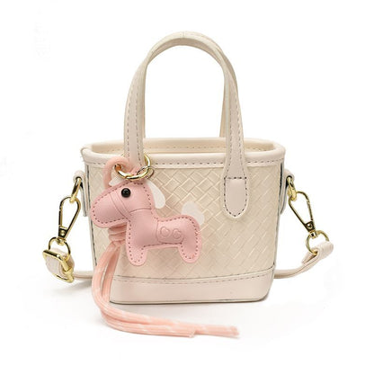 Girls' Yellow Mini Bucket Crossbody Bag