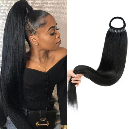 Wrap-Around Straight Ponytail, 32 Inch - product view 1