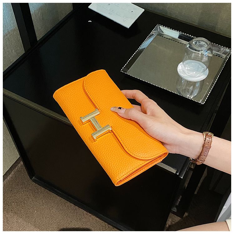 Pebble-Texture Flap Wallet - product view 3