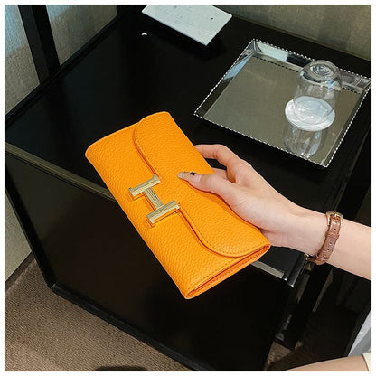 Pebble-Texture Flap Wallet - product view 3