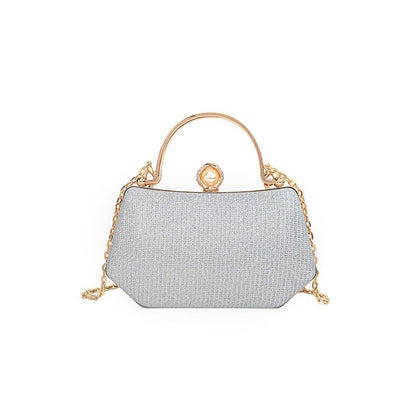 Sequin Evening Handbag With Chain Strap