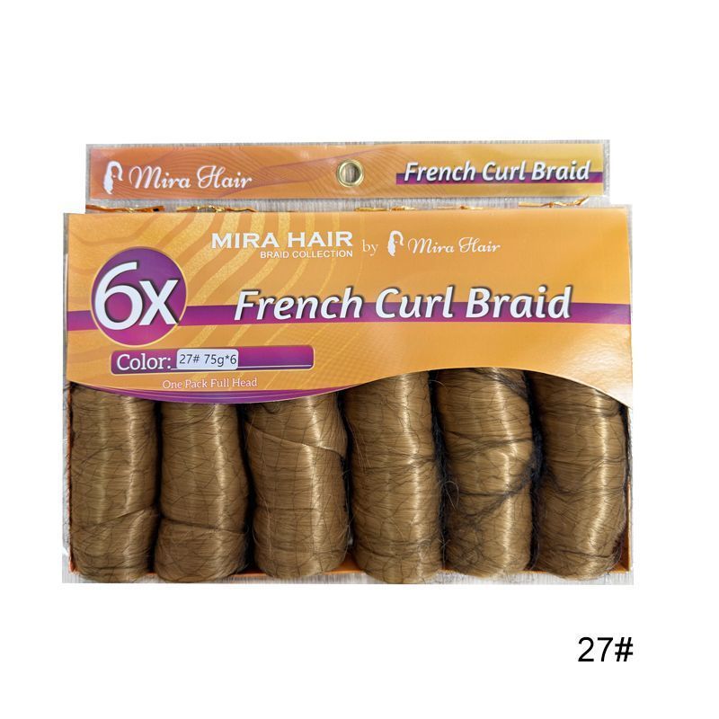 6X French Spiral Curl Crochet Hair - product view 4