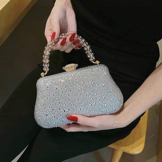 Rhinestone Mini Chain Evening Bag