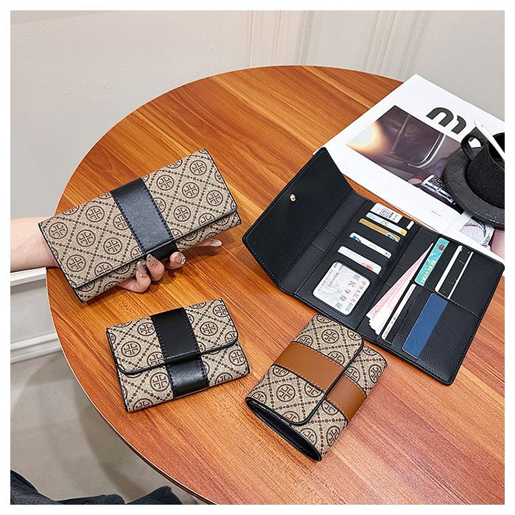 Geometric Wallet and Pouch Set - product view 5