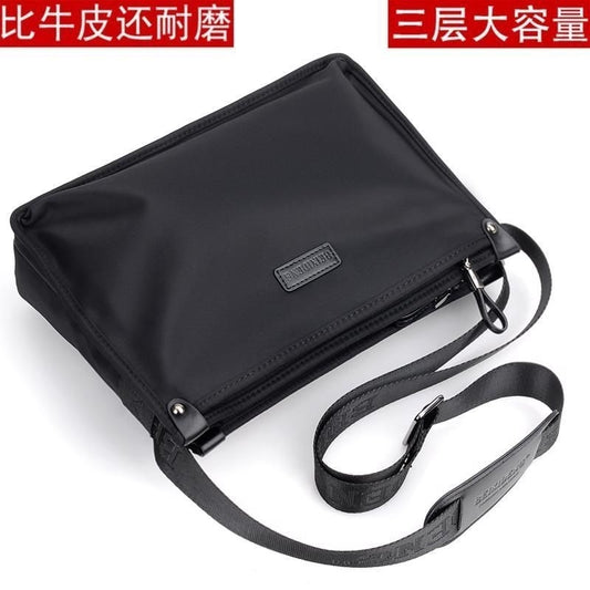Men's Large-Capacity Multi-Compartment Oxford Shoulder Bag