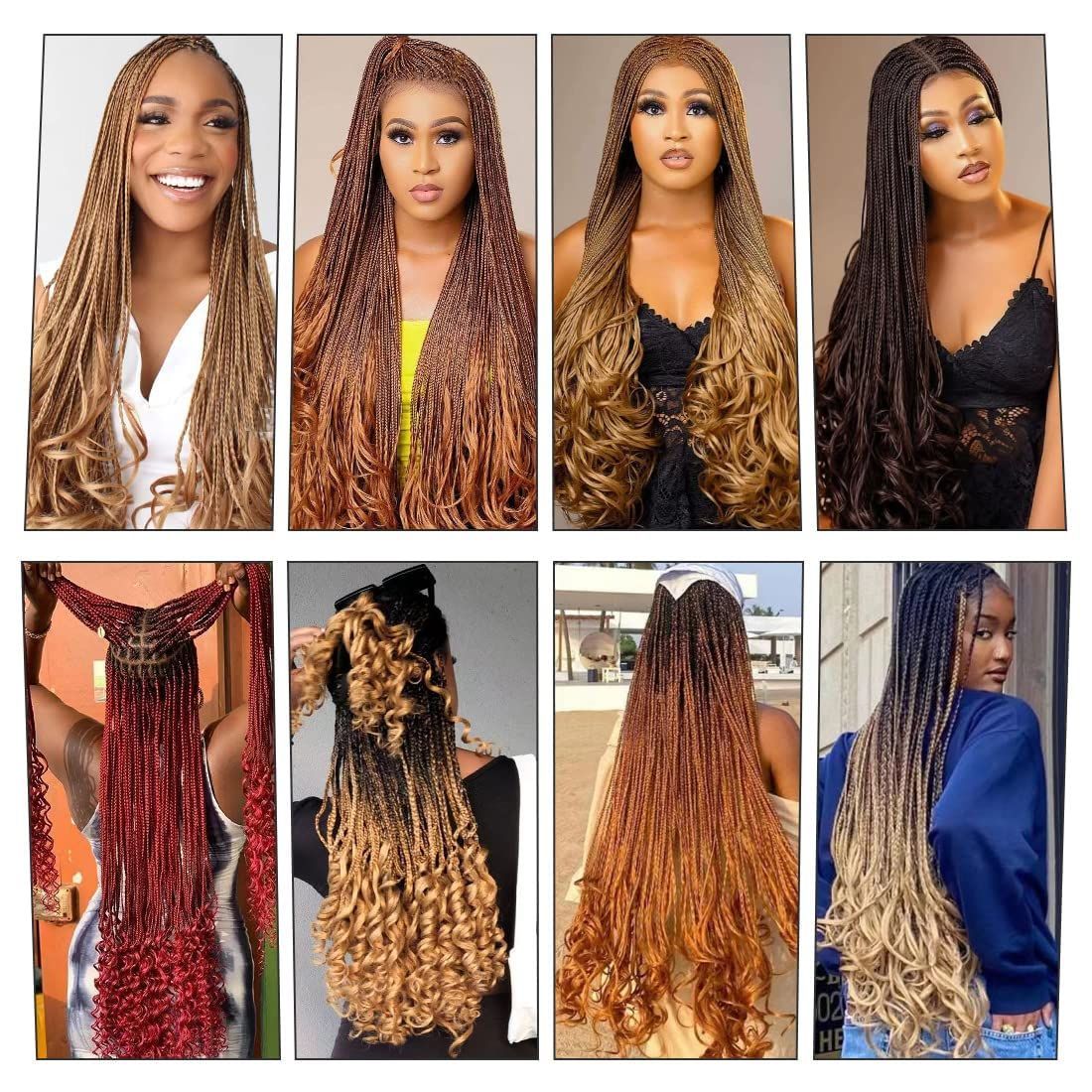 3X French Curl Crochet Hair - product view 6