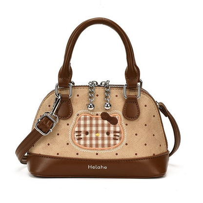 Polka-Dot Cat Mini Shoulder & Crossbody Bag