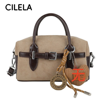 Retro Top-Handle Pillow Crossbody Bag
