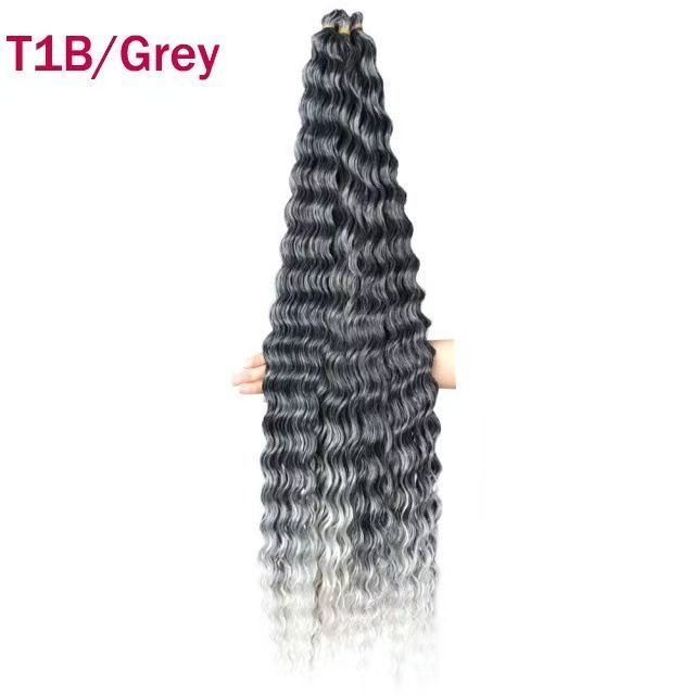 Deep Wave Bulk Braiding Hair, 22 Inch - product view 12