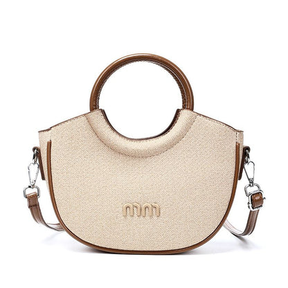 Basket-Style Top-Handle Commuter Handbag
