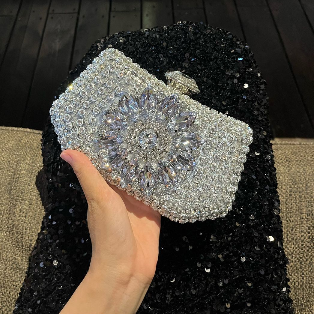 Floral Crystal Evening Clutch