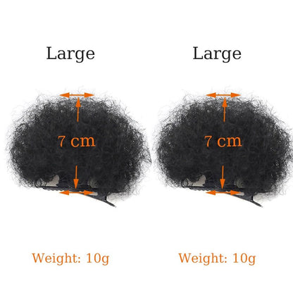 Kids' Clip-On Afro Hair Bun - product view 3