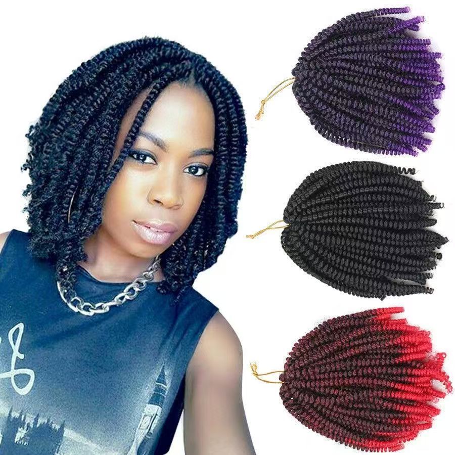 Spring Twist Kinky Curly Hair, 8 Inch - product view 1