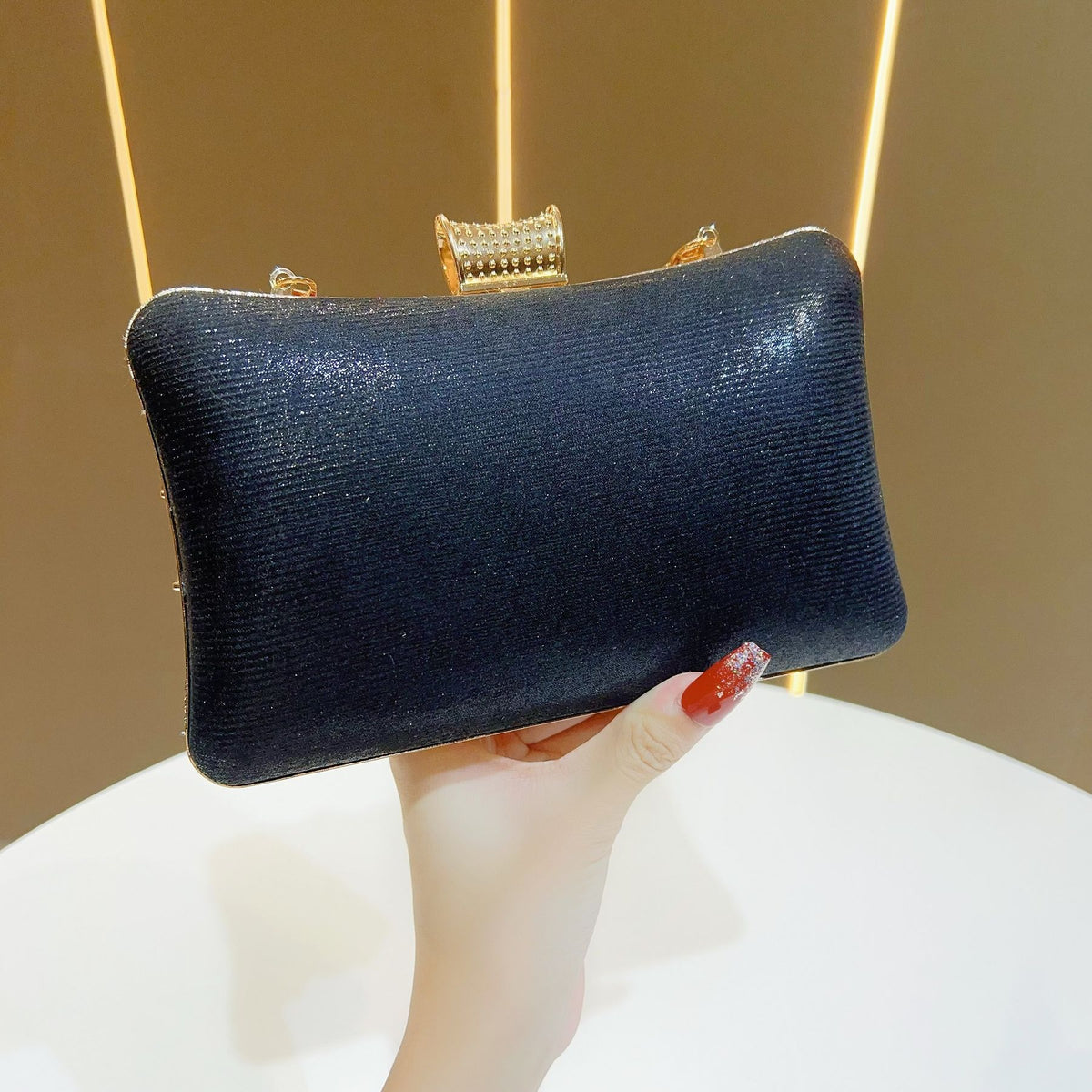 Multicolor Crystal Crossbody Evening Bag
