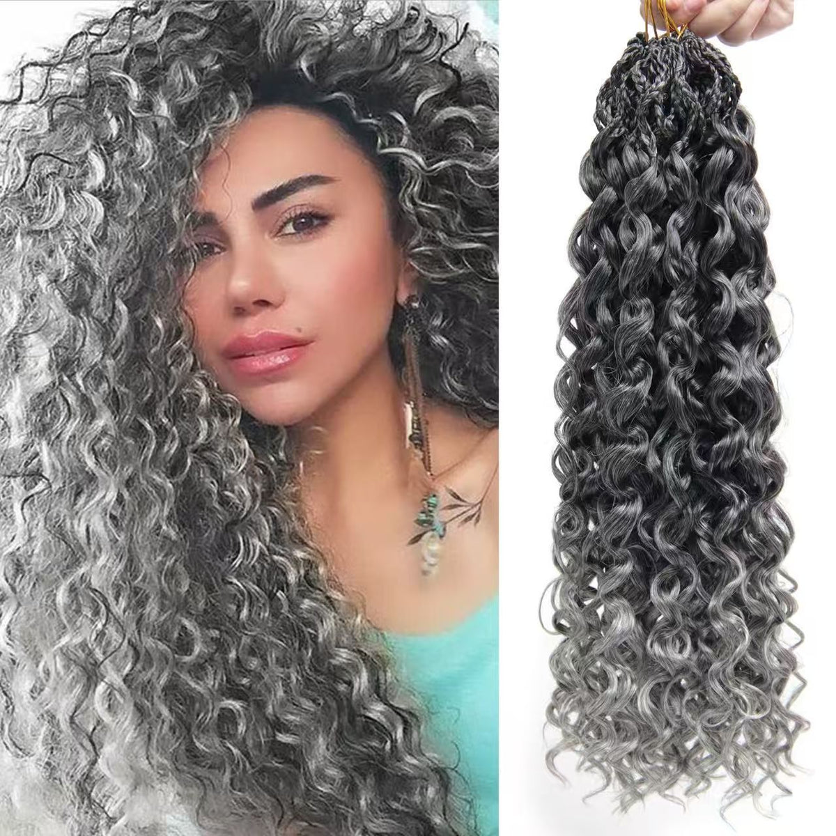 Curly-End Box Braids, 18 Inch - product view 11