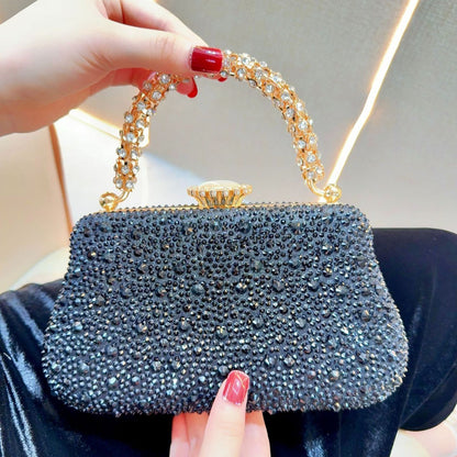 Rhinestone Mini Chain Evening Bag