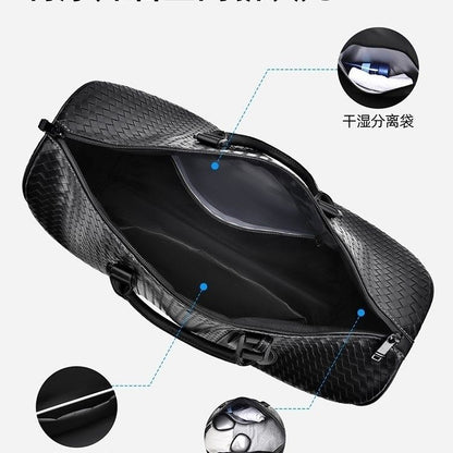 Large-Capacity Woven Travel Duffel Bag