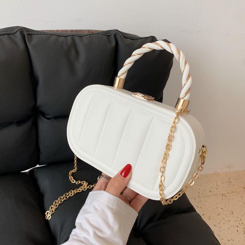 Mini Cosmetic Box Bag With Chain Strap