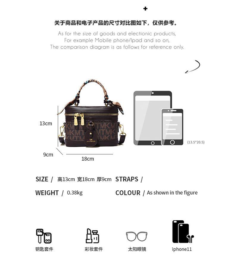 Mini Top-Handle Commuter Bucket Bag