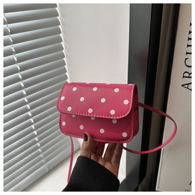 Polka-Dot Square Underarm Shoulder Bag