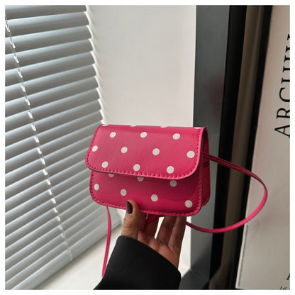Polka-Dot Square Underarm Shoulder Bag