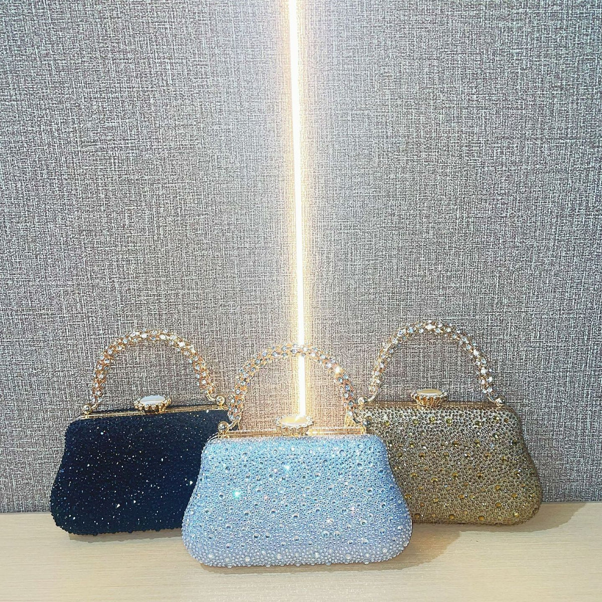 Rhinestone Mini Chain Evening Bag