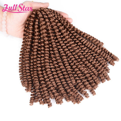 Spring Twist Crochet Hair, 8 Inch - product view 4