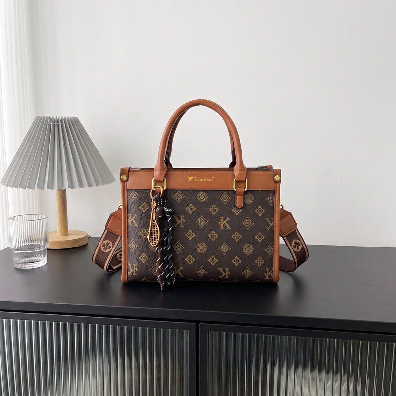 Retro Printed Commuter Tote Bag