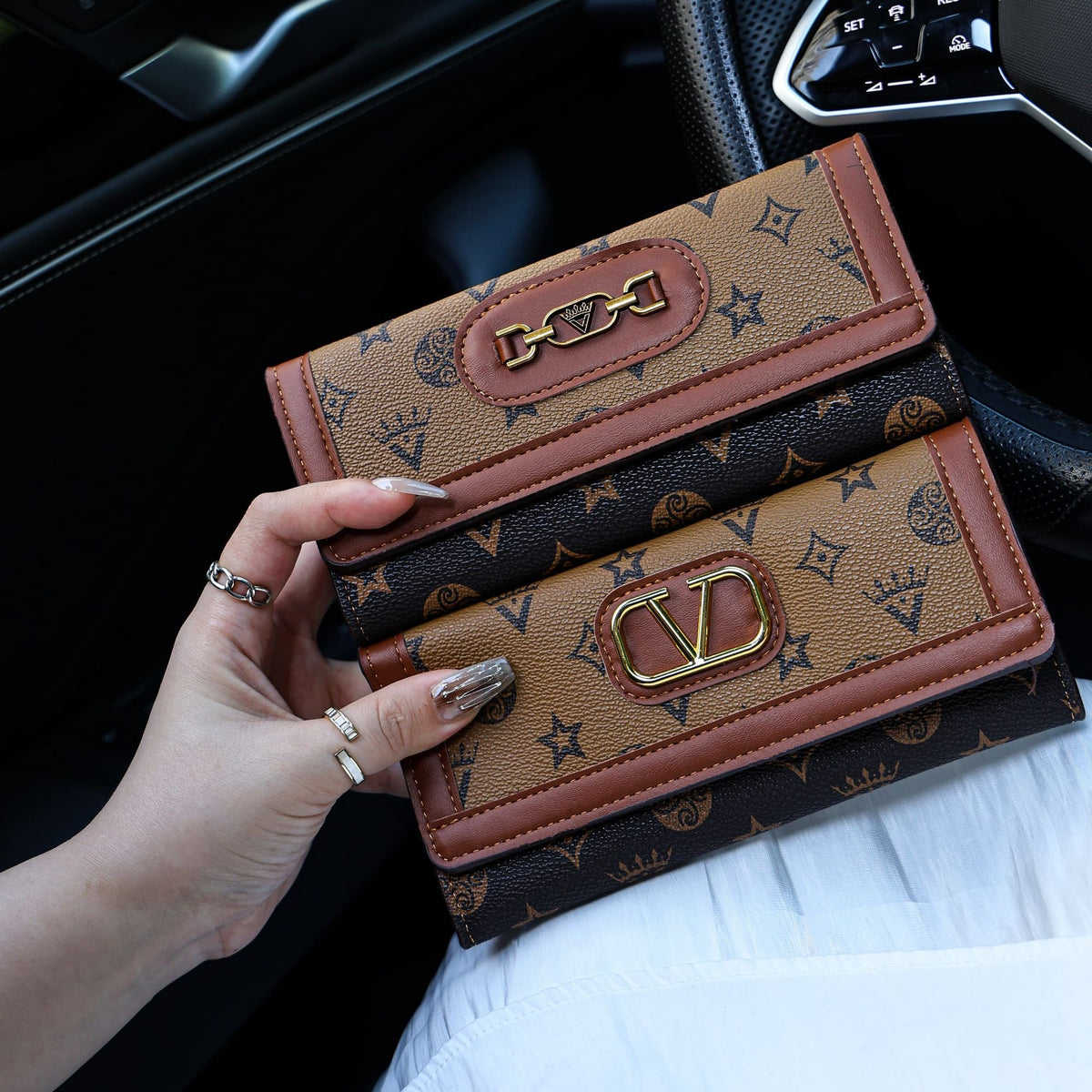 Colorblock Long Wallet - product view 3