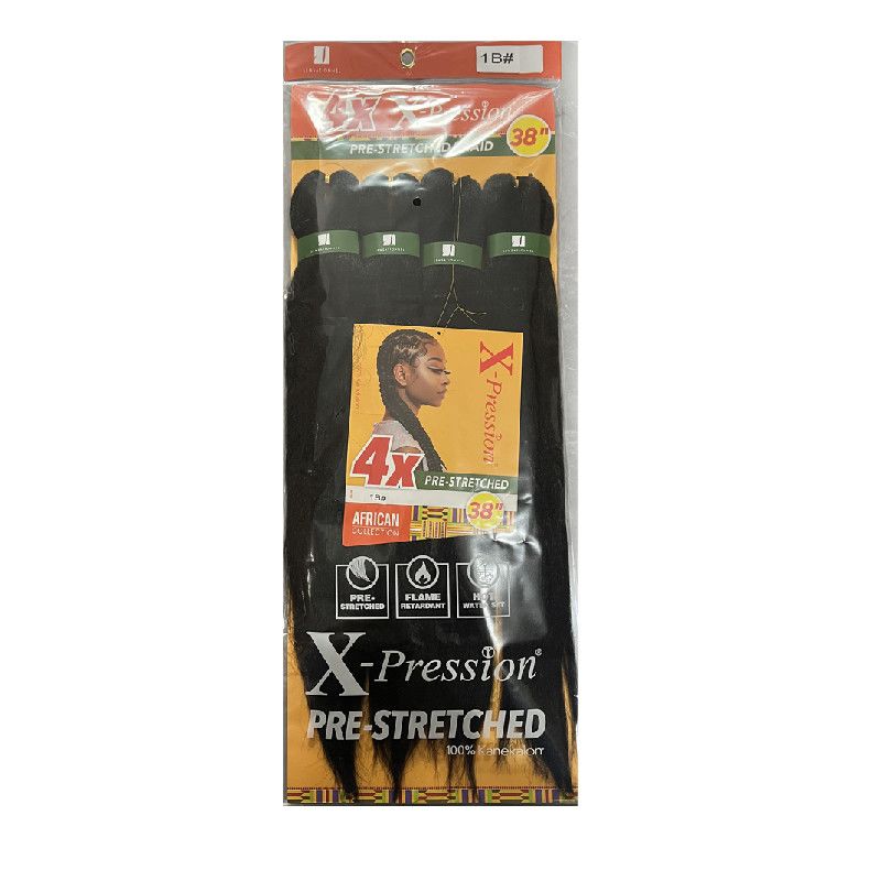 4X Pre-Stretched Braiding Hair, 38 Inch, 250g - product view 2