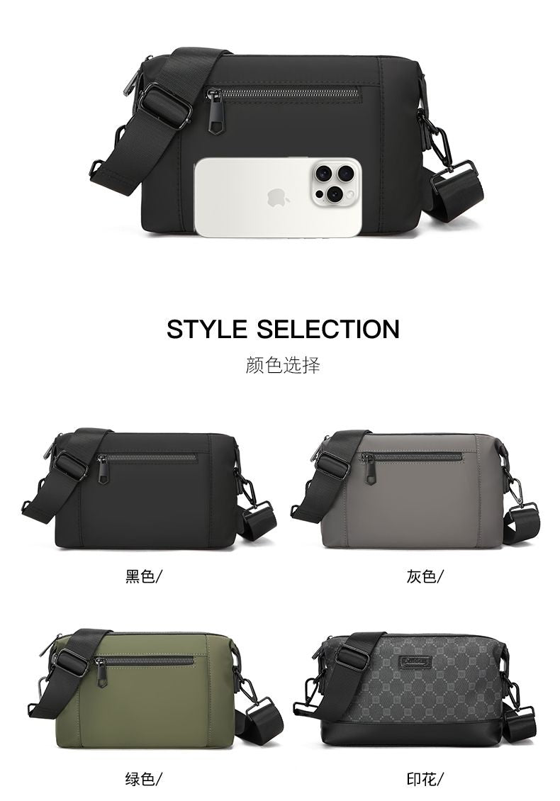 Men's Large-Capacity Oxford Shoulder & Crossbody Bag
