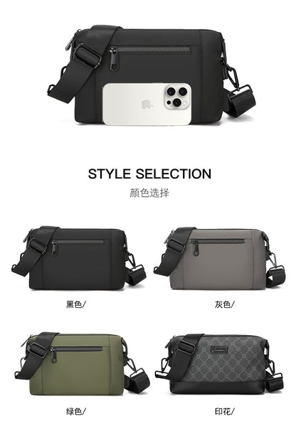 Men's Large-Capacity Oxford Shoulder & Crossbody Bag