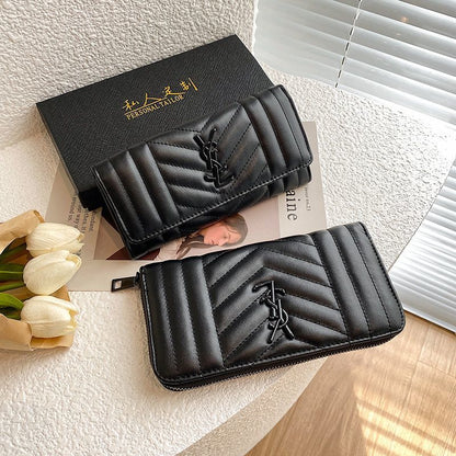 Vertical Quilted Clutch Wallet - product view 7