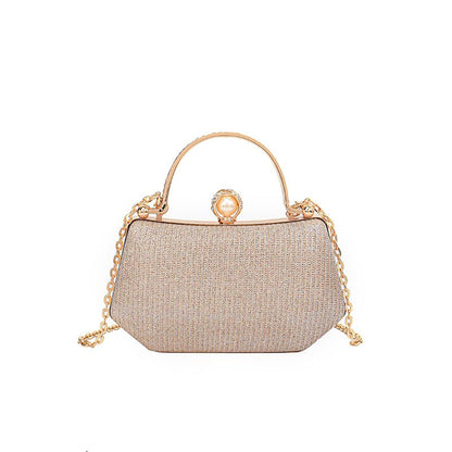 Sequin Evening Handbag With Chain Strap