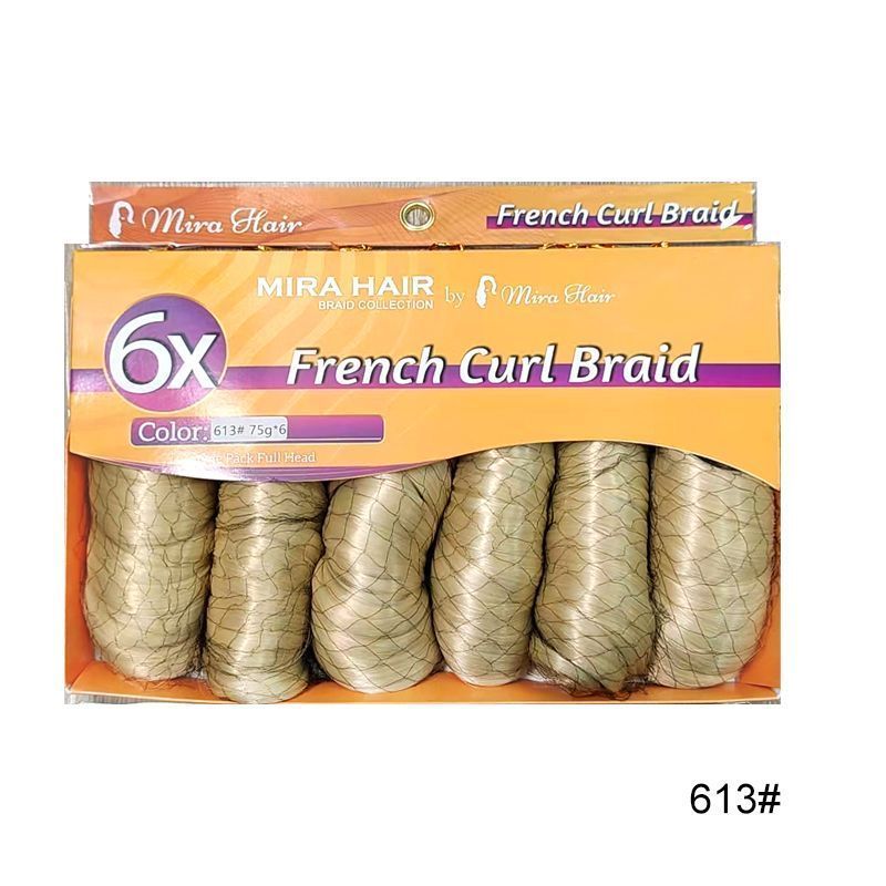 6X French Spiral Curl Crochet Hair - product view 9